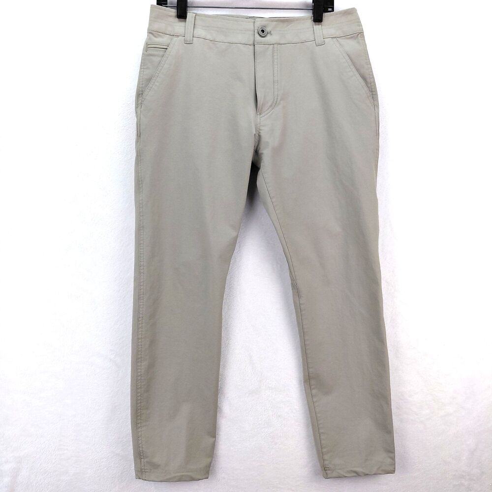 Kuhl Resistor Chino Pants Men 32x30 Tan 4 Way Stretch Performance Outdoor Hiking